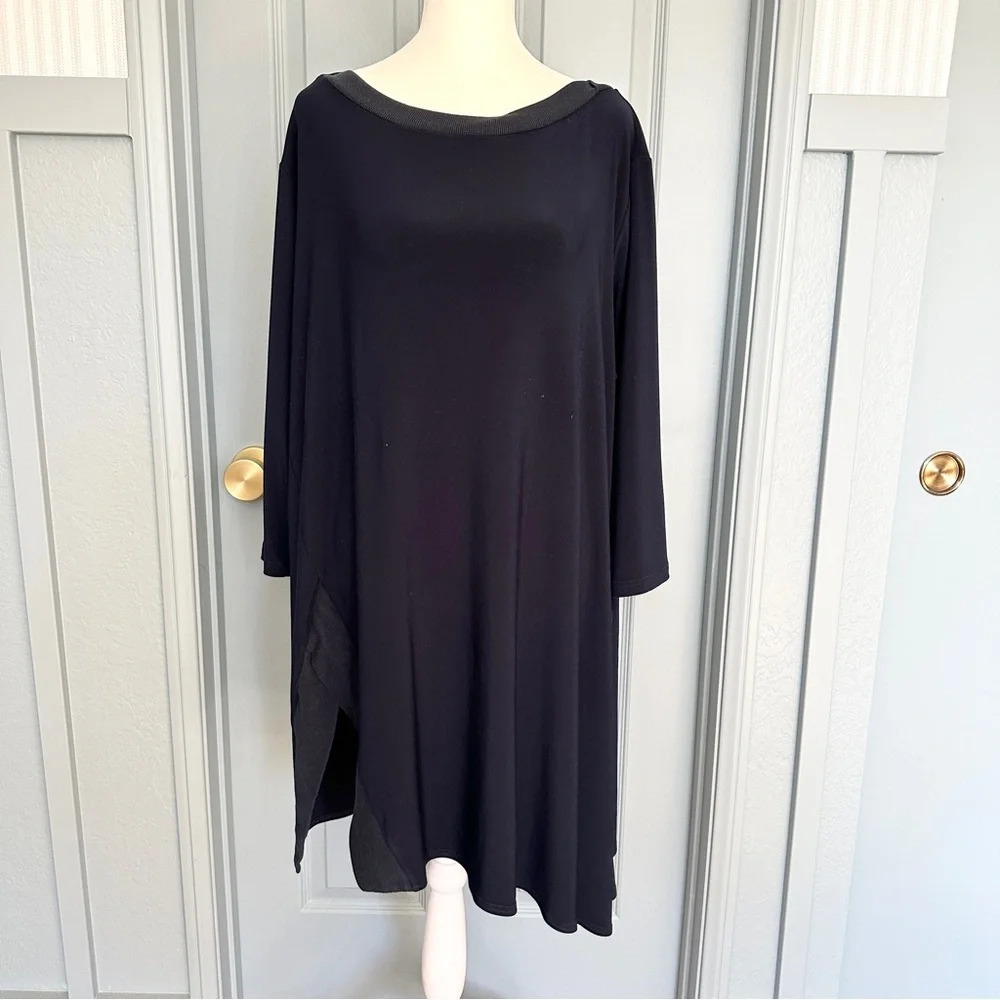Sympli Artful Home Women's Navy Blue Tunic Dress
